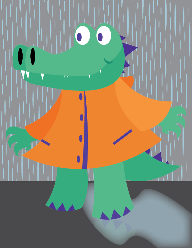 An alligator girl